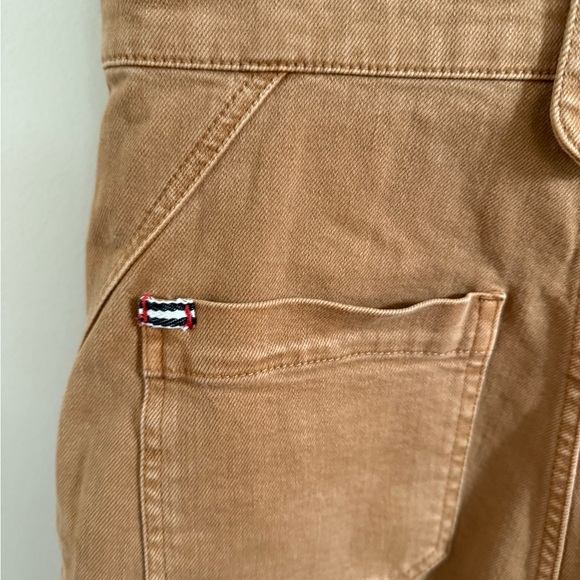 Alice + Olivia Camel Jean Short Romper Jumpsuit - Picture 11 of 12